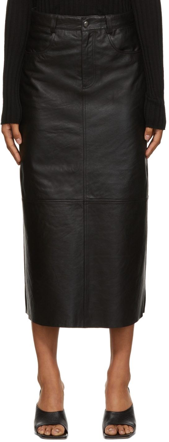 Black Leather Sky Skirt