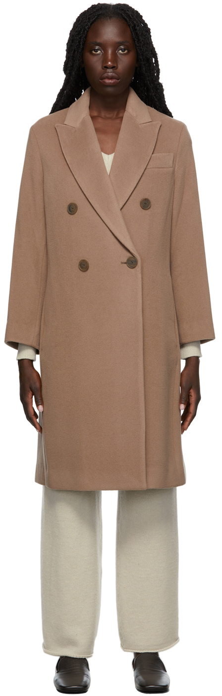 Vince Taupe Wool Car Coat