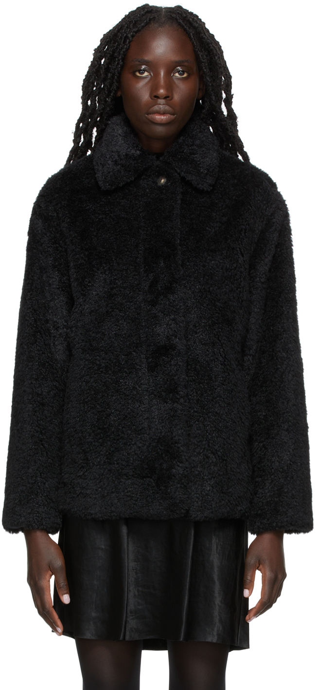 Textured Faux-Fur Jacket