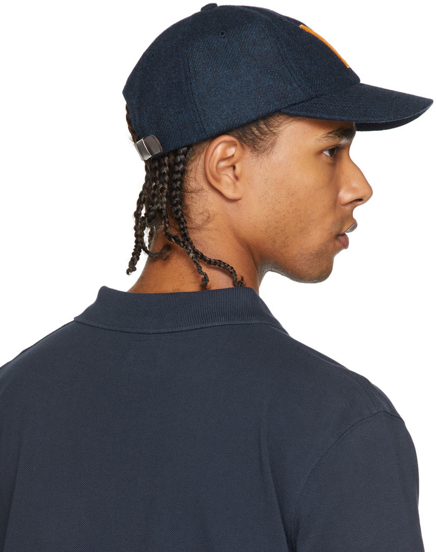 Noah Navy Felt Patch 6-Panel Hat | Smart Closet