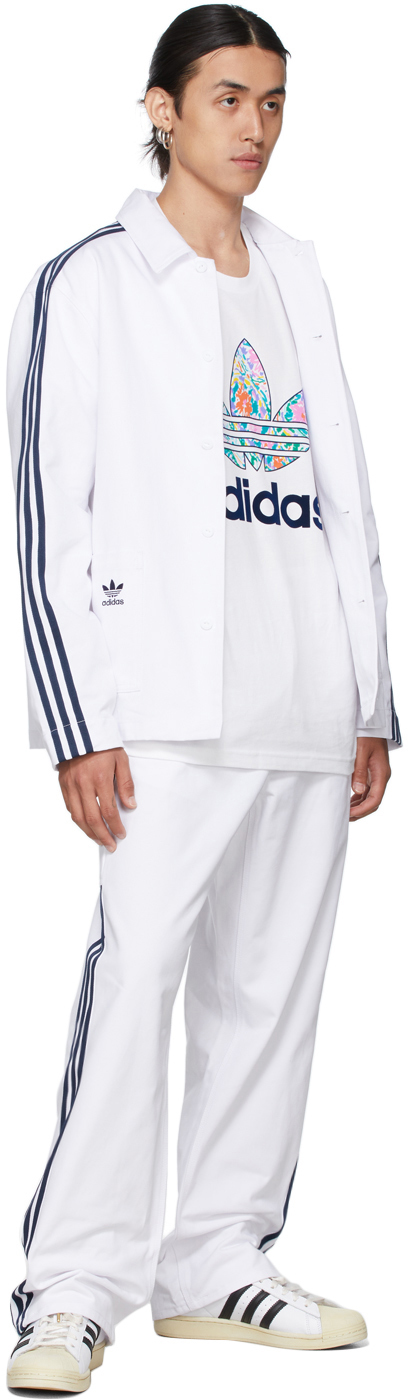 Noah White adidas Originals Edition Stripes Chore Jacket | Smart