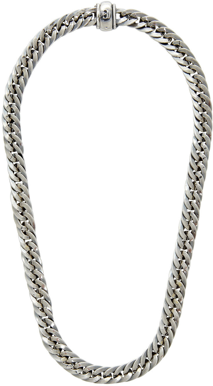 Herringbone Chain Necklace Ssense Uomo Accessori Gioielli Collane 