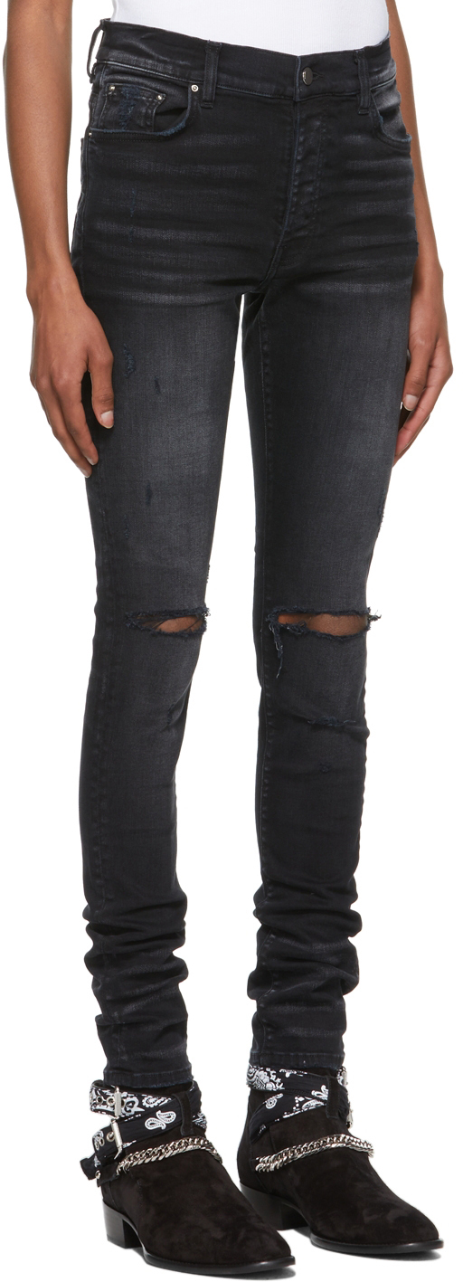 AMIRI Black Slash Jeans | Smart Closet