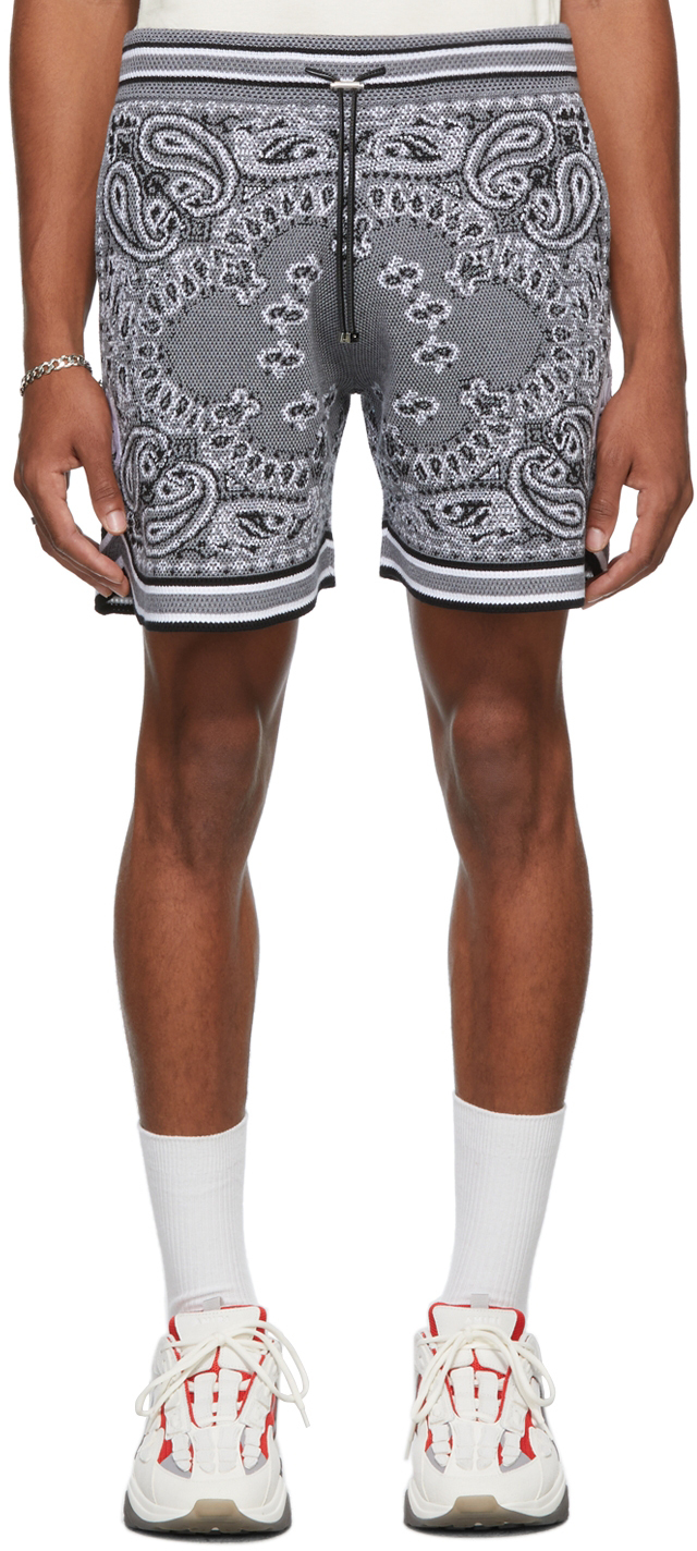 BANDANA B-BALL SHORTS - BLUE / BLACK