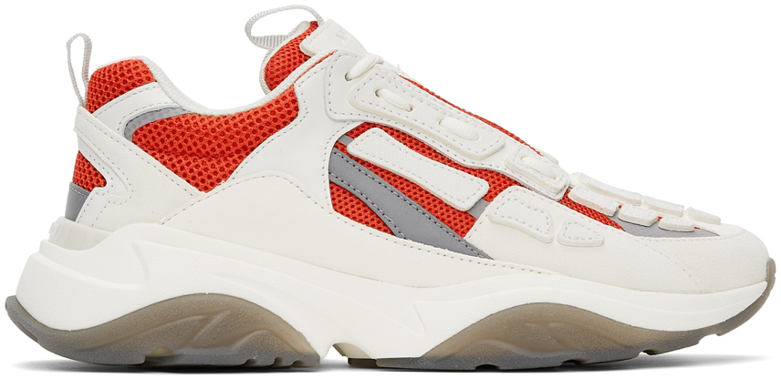 Off-White & Red Bone Runner Sneakers