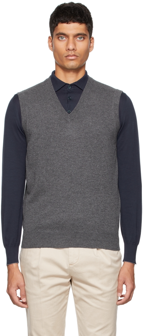 Brunello Cucinelli メンズ vネックセーター | SSENSE 日本