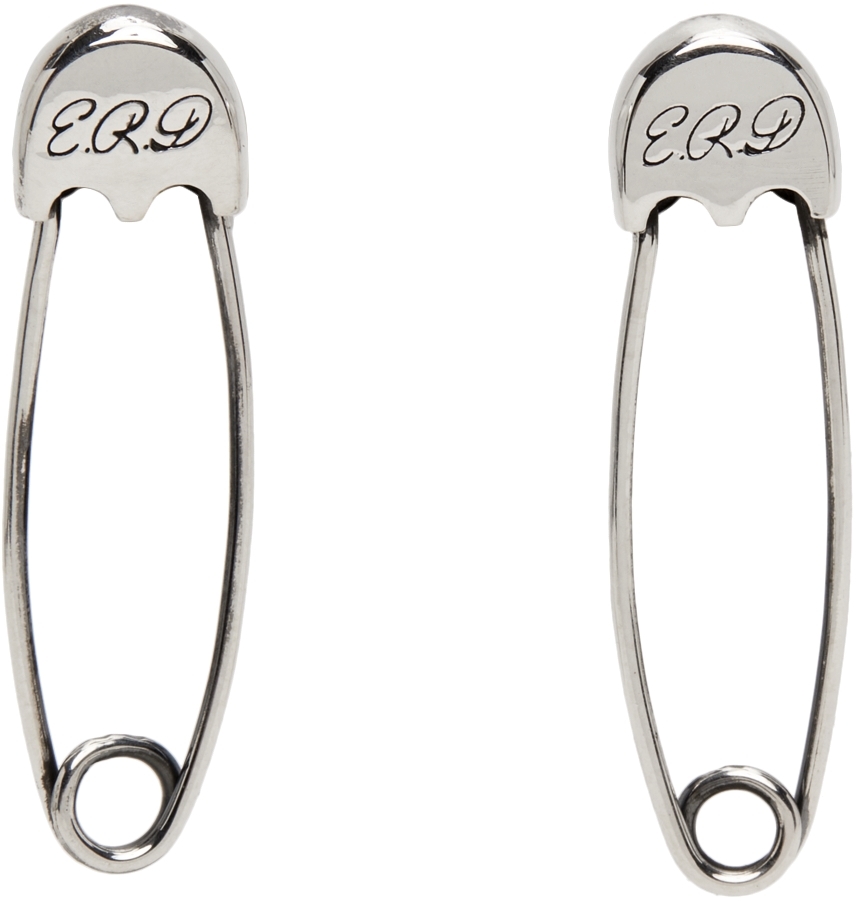 Enfants Riches Déprimés Silver Safety Pin Earrings | Smart Closet