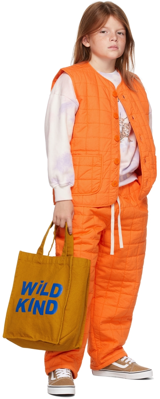 Kids Orange Padded Liner Vest by Wildkind SSENSE Canada