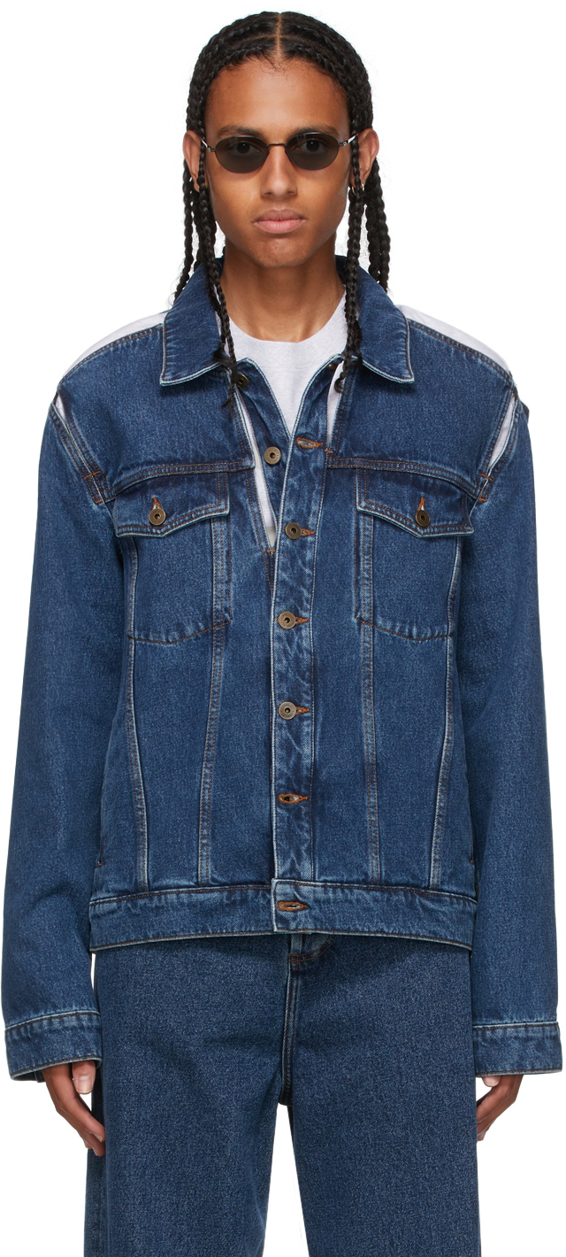 Navy Denim Classic Peep Show Jacket