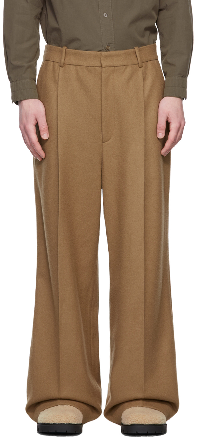 HED MAYNER Elongated Trousers Camel - スラックス