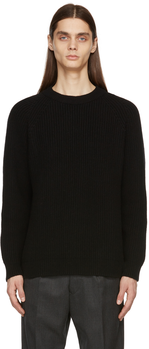 Second/Layer Black Chulo Boxed Raglan Sweater