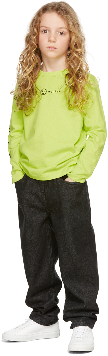 Kids Green Base Layer Long Sleeve T-Shirt SSENSE Clothing T-shirts Long Sleeved T-shirts 