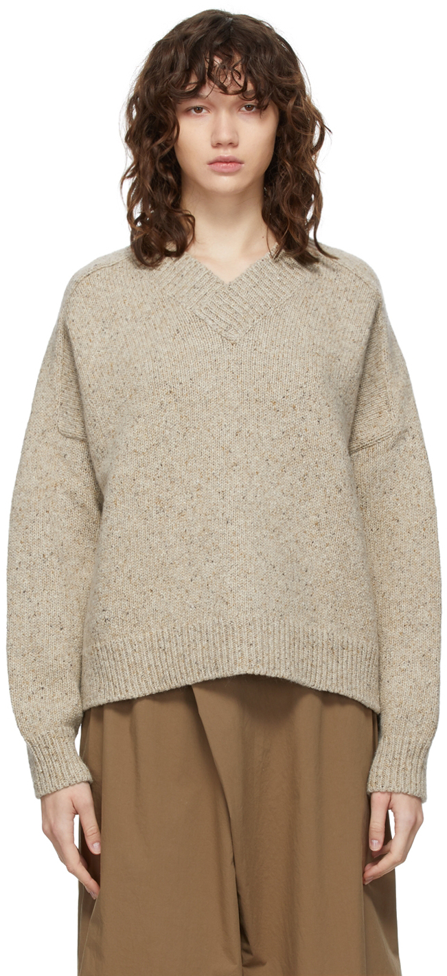 CORDERA Taupe Soft Wool Sweater