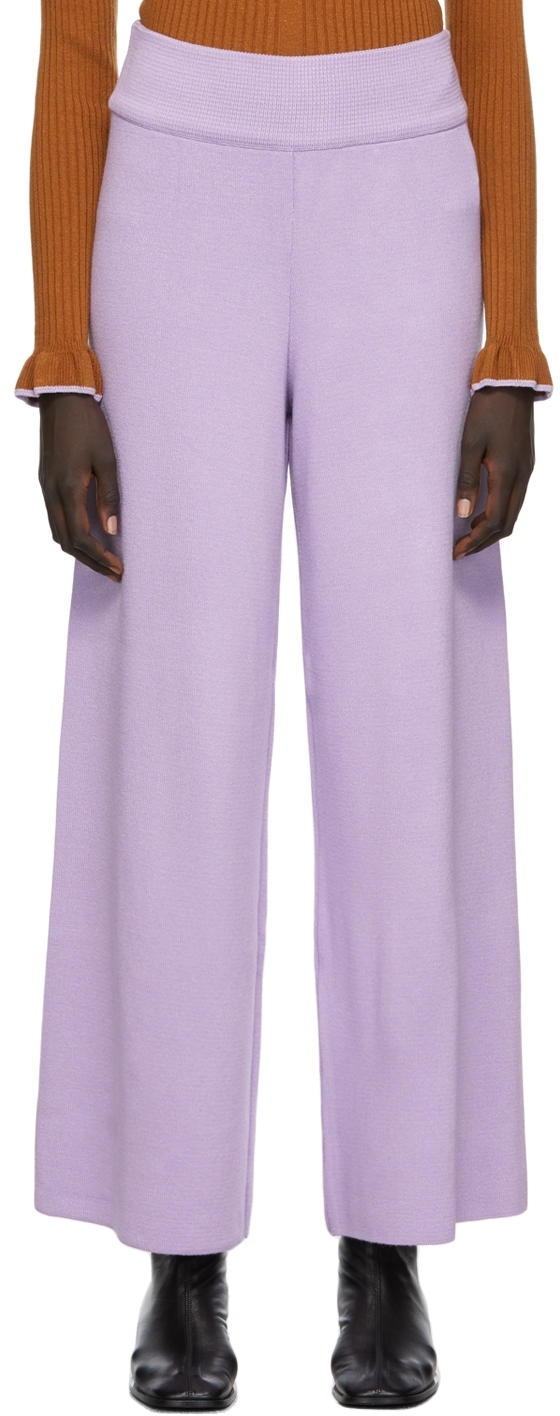 Purple Conformist Ter High-Waisted Trousers