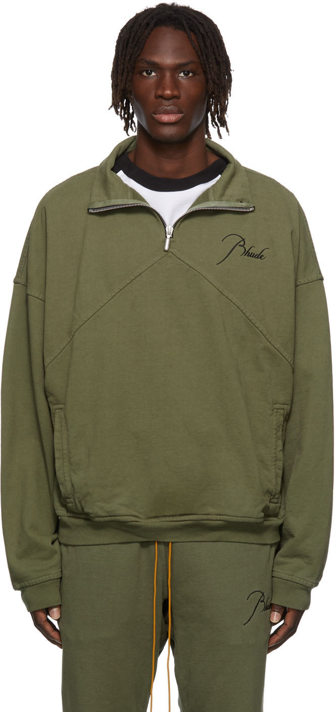 rhude half zip