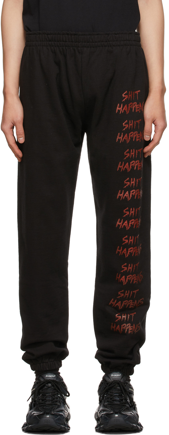 Black Shit Happens Lounge Pants