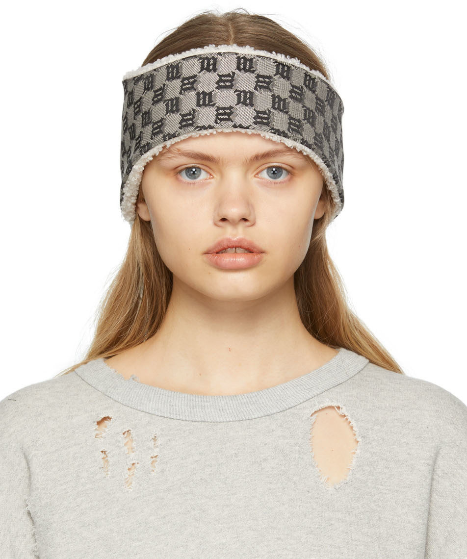 monogram headband scarf