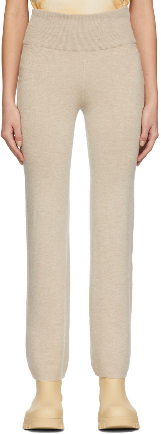 Holzweiler Taupe Knit Aura Lounge Pants