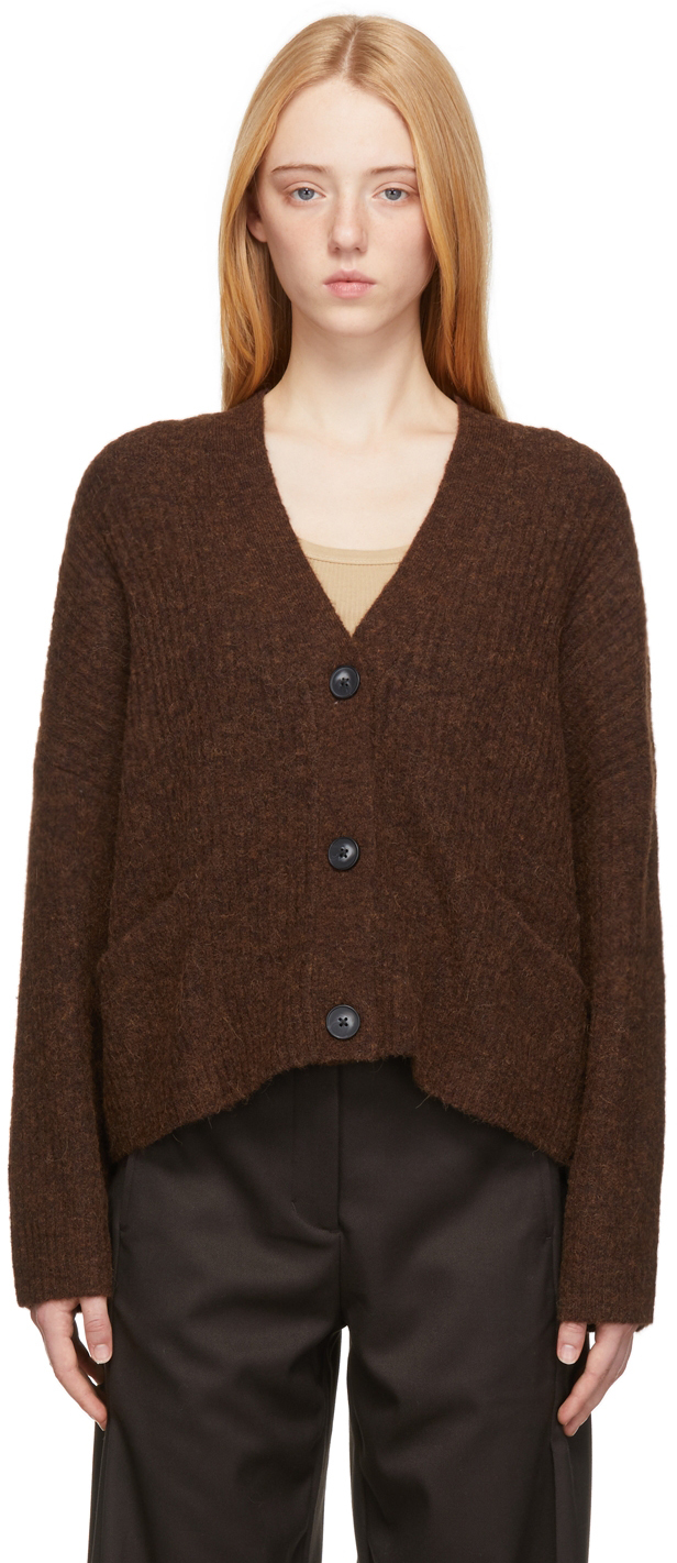 Brown Drive Cardigan by Holzweiler on Sale
