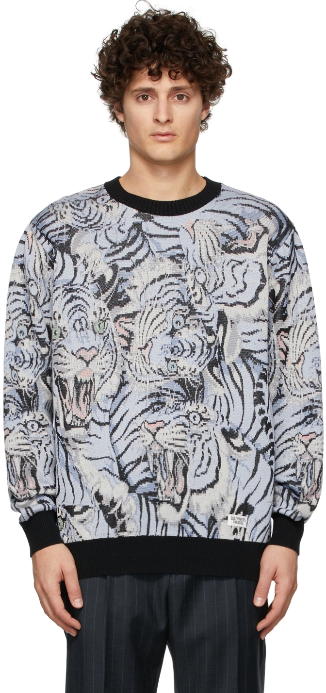 WACKO MARIA TIM LEHI JACQUARD CREW NECK - ニット