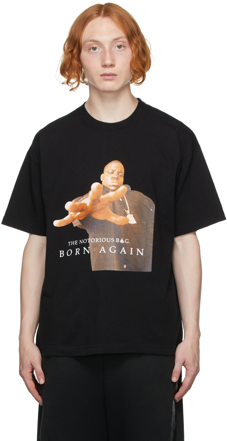 WACKO MARIA: Black B.I.G. 'Guilty Parties' T-Shirt | SSENSE