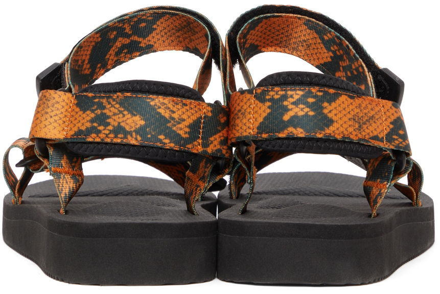 WACKO MARIA Orange & Black Suicoke Edition DEPA-CAB Sandals