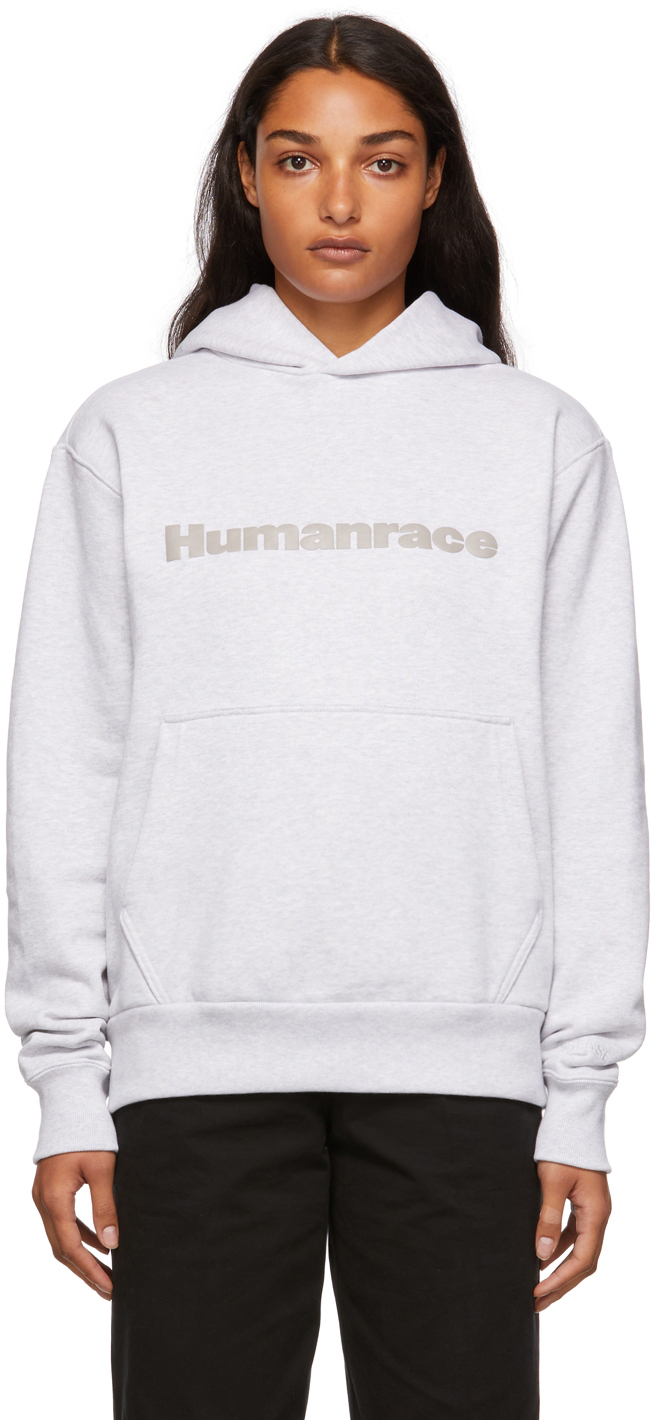 adidas x Humanrace by Pharrell Williams SSENSE Exclusive Humanrace Tonal Logo Hoodie