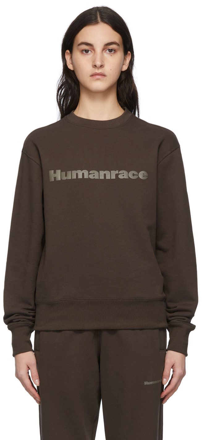 SSENSE Exclusive Brown Humanrace Tonal Logo Sweatshirt