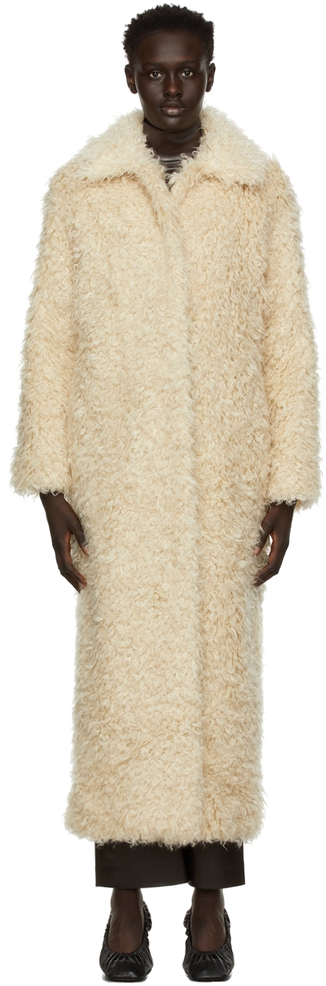 Olenich Beige Faux-Fur Coat