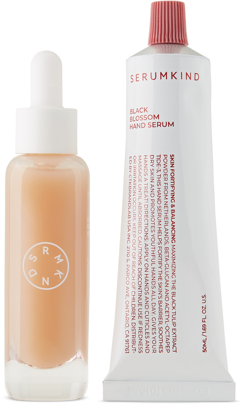 Serumkind 'the Product Poetry Of Black Blossom' Hand & Face Serum Set In Na