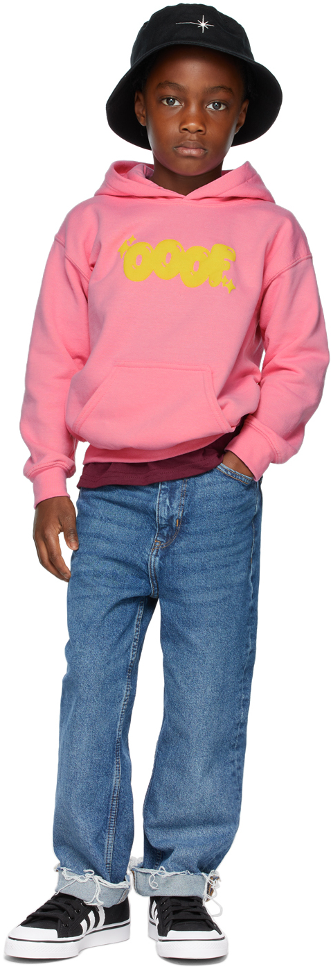 Kids Worldwide: SSENSE Exclusive Pink Hearts Sweatshirt