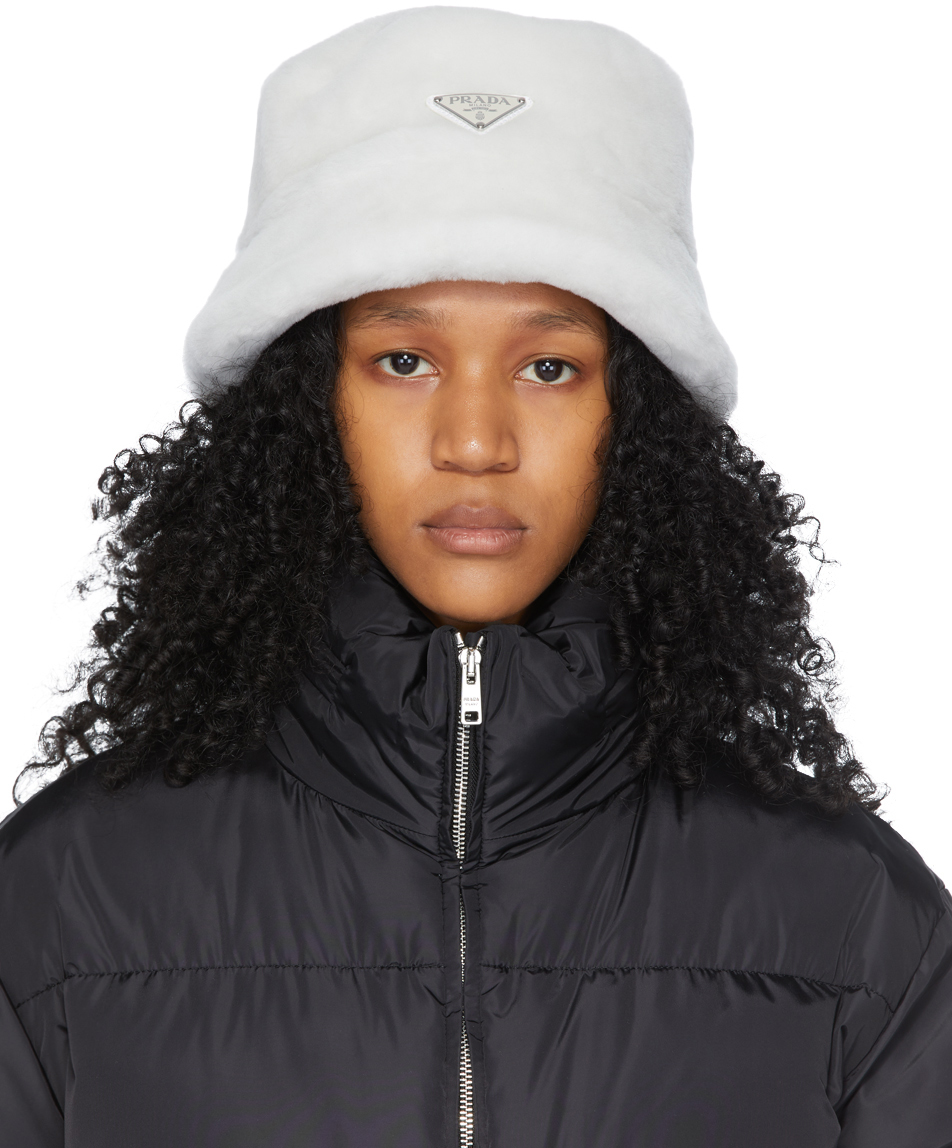 prada sherpa bucket hat