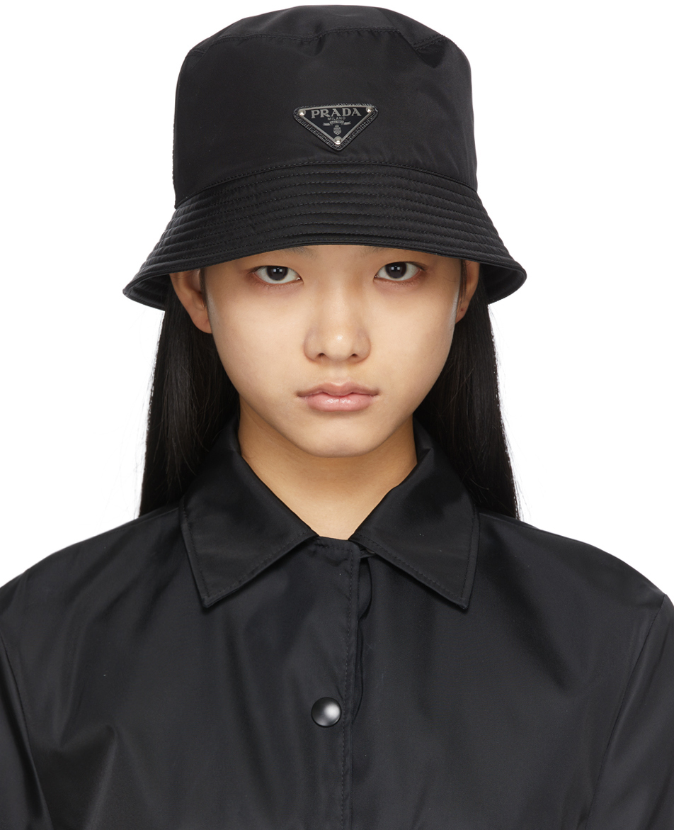 Black Re-Nylon Bucket Hat