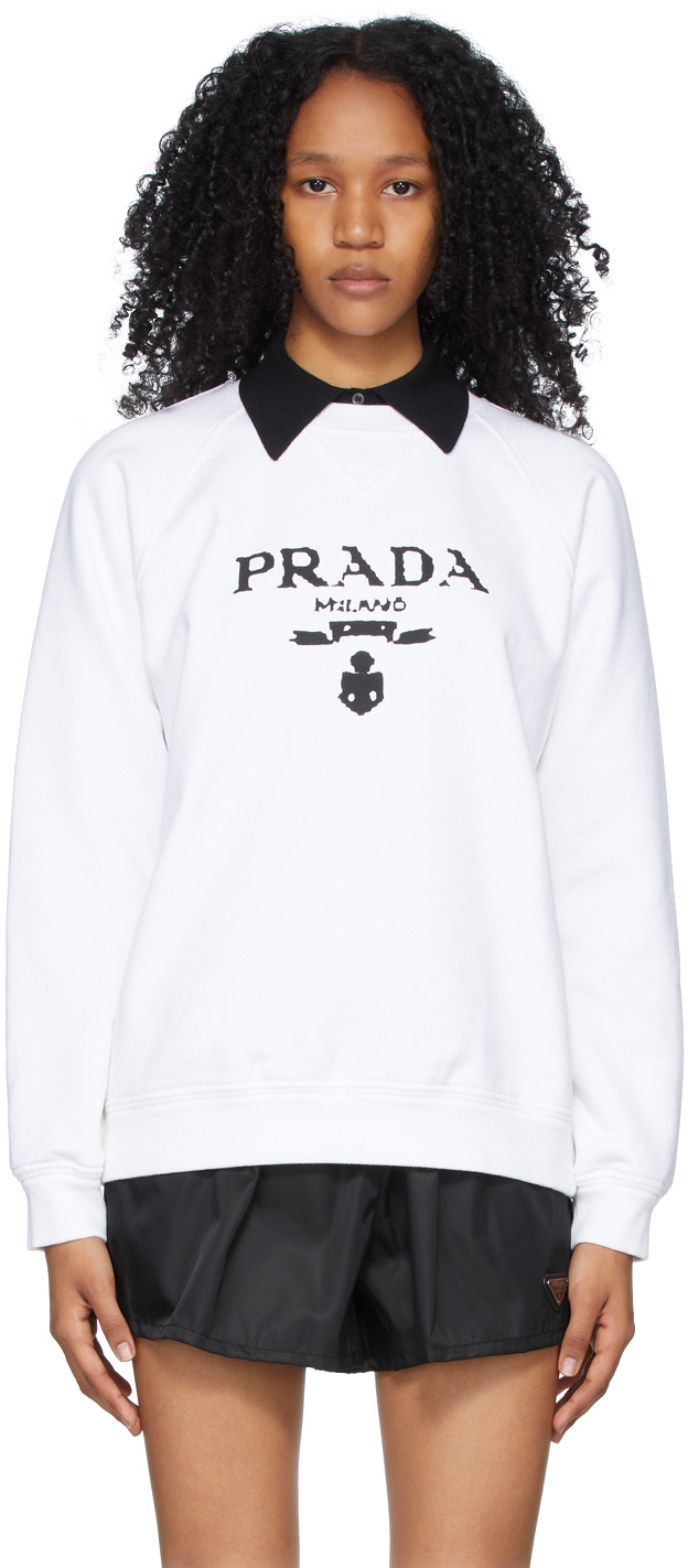 prada logo sweatshirt