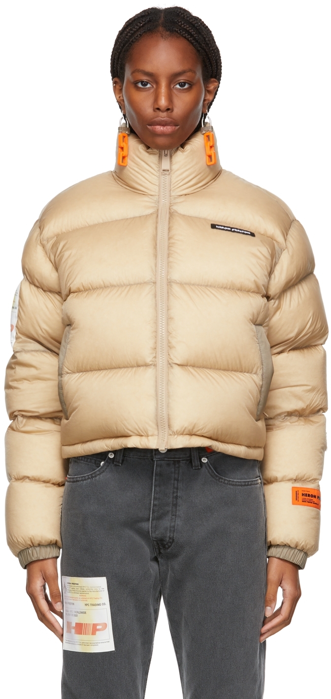 Heron Preston Logo Patch Puffer Jacket | Smart Closet