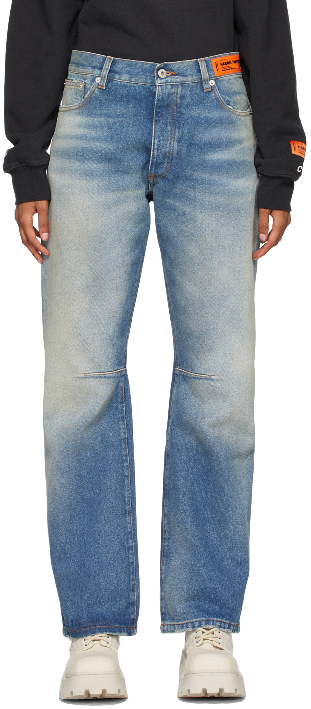 Heron Preston Blue Hammer Holder Jeans