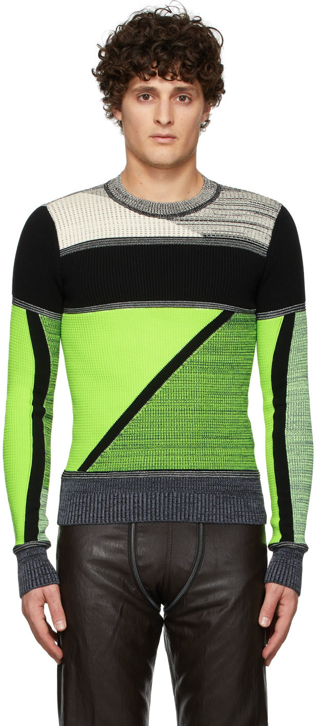 Black & Green Knit Sweater