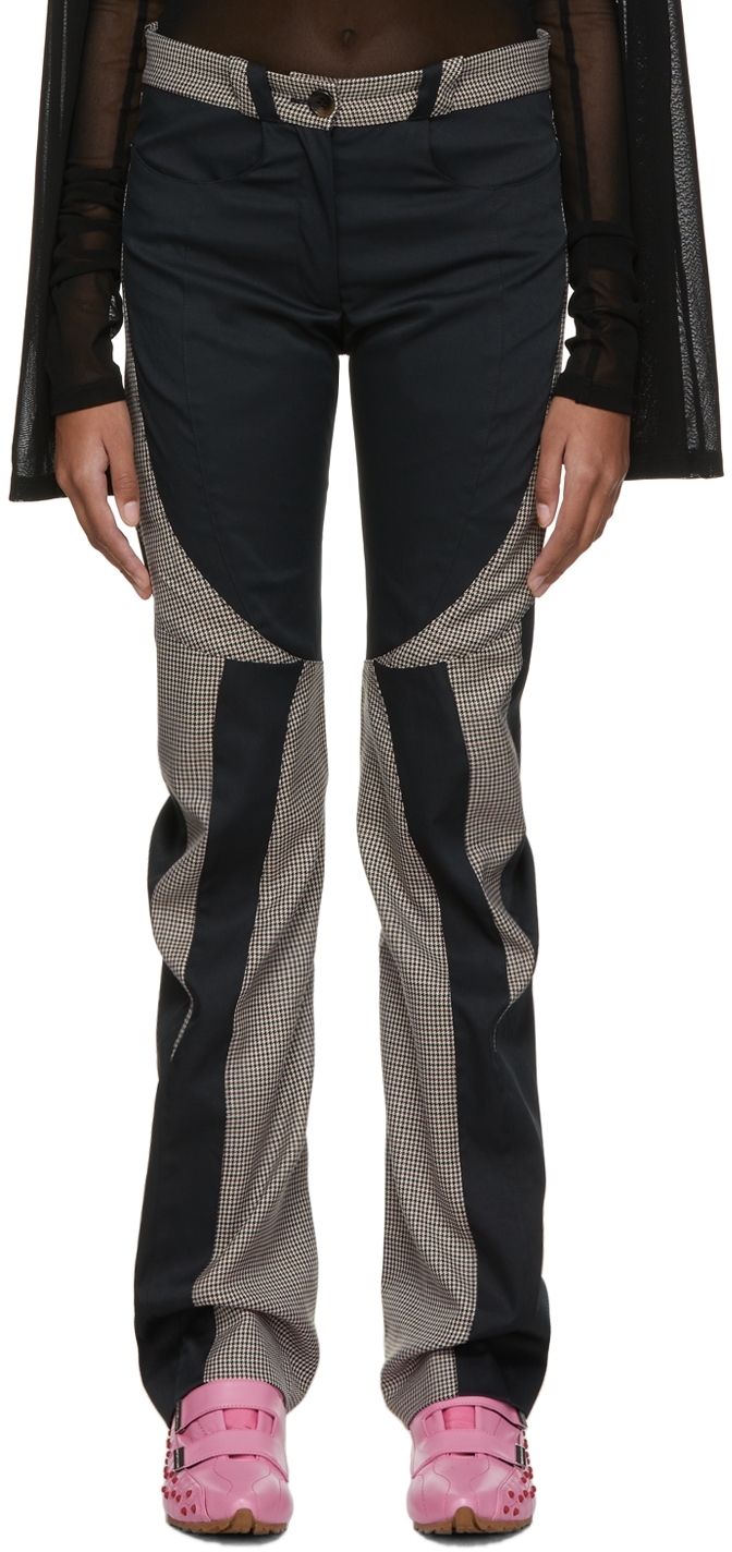 Kiko Kostadinov Black & Beige Stride Trousers | Smart Closet