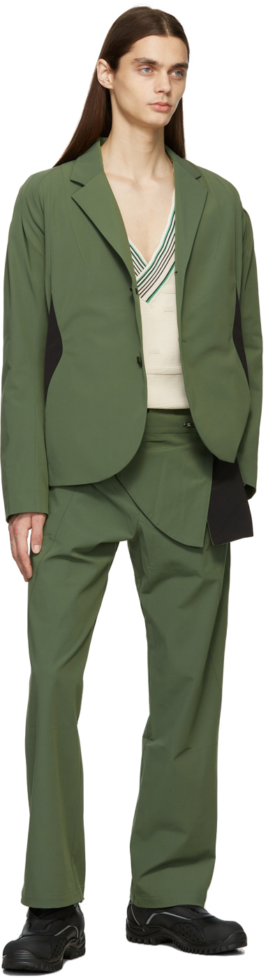 Kiko Kostadinov Green Harkman Trousers | Smart Closet