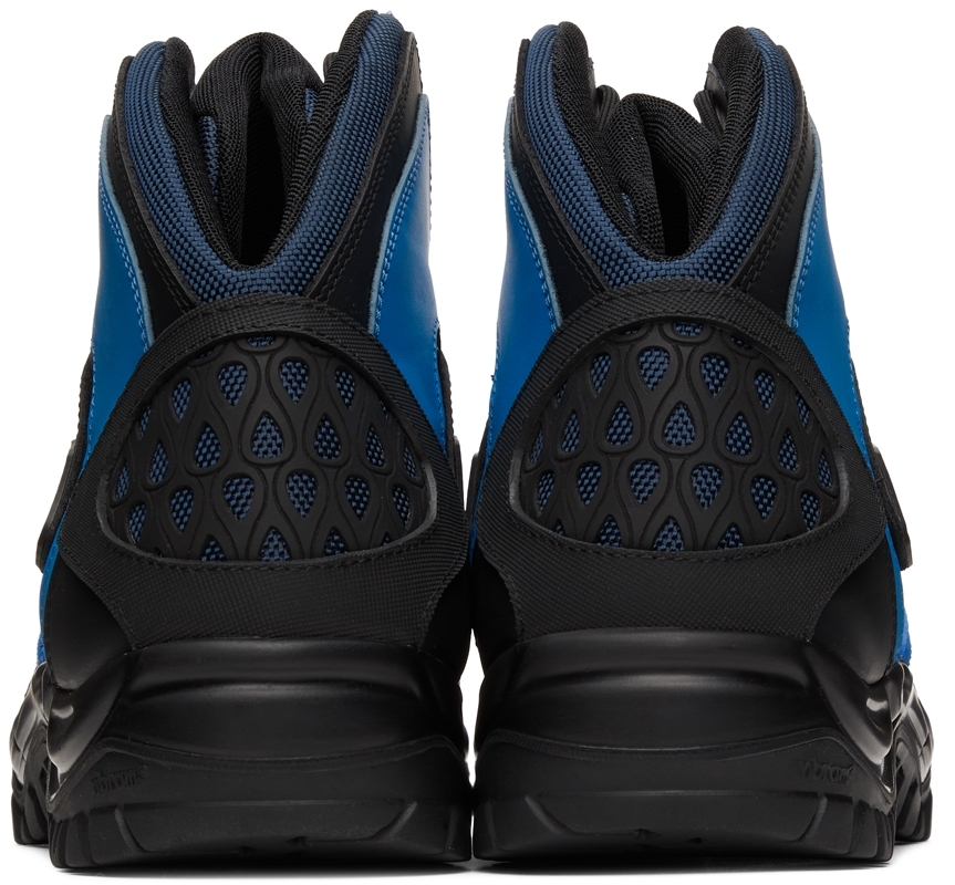 Kiko Kostadinov Black & Blue Jehtra High-Top Sneakers | Smart Closet