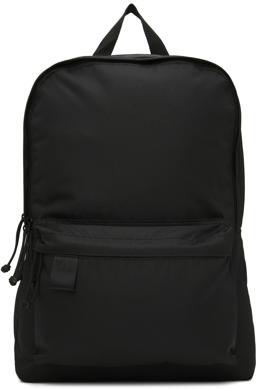N.Hoolywood Black Nylon Canvas Backpack