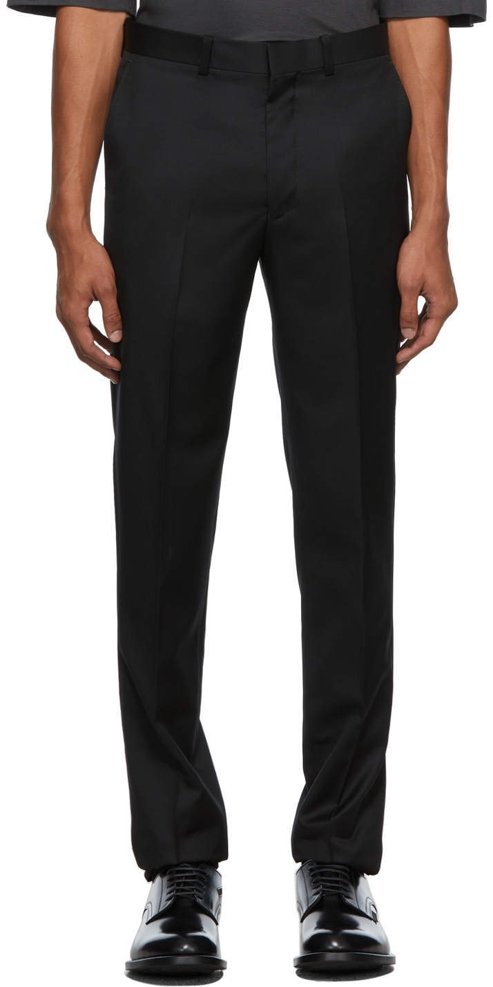 Wool Slim Tapered Trousers