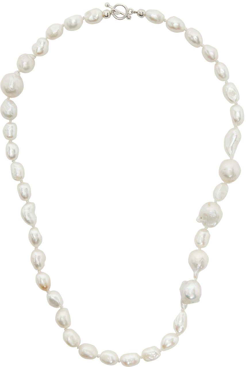 HANREJ Off-White Pearl Necklace