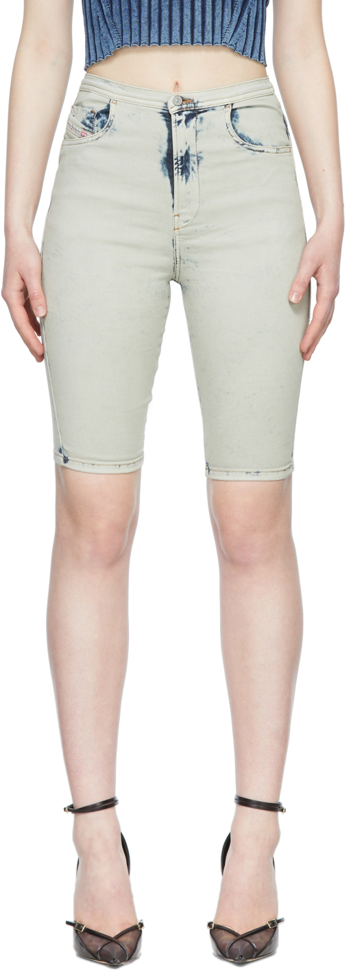 Beige De-Fensive-FS Shorts