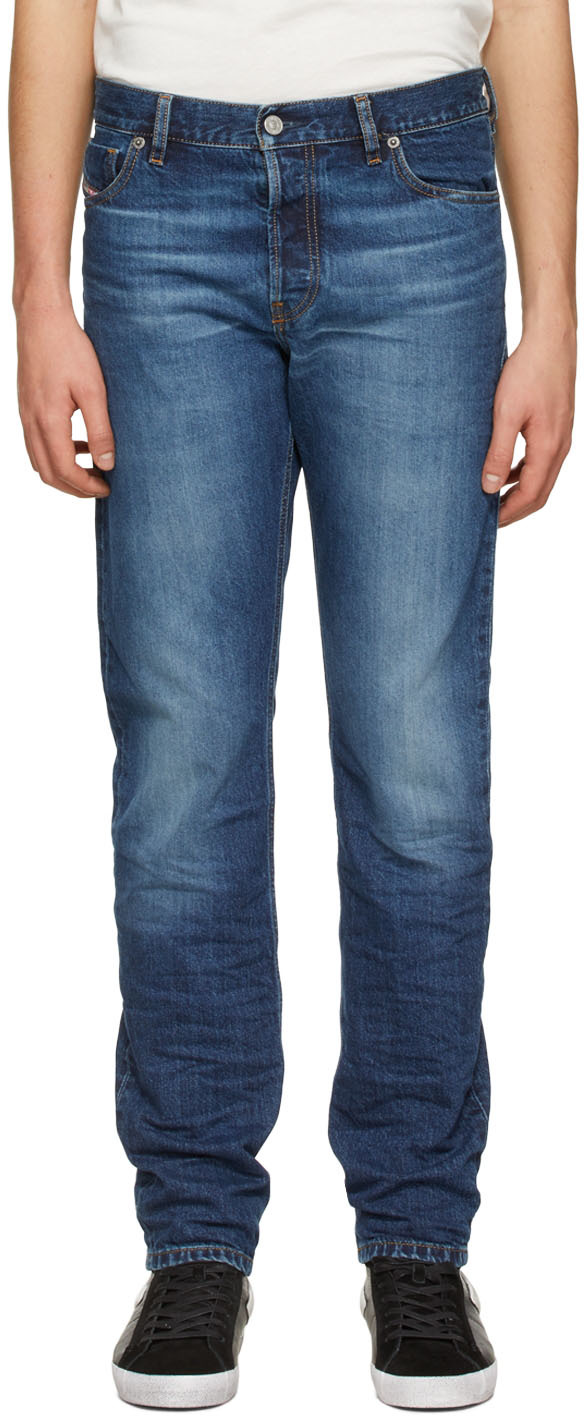 Diesel: Blue Straight Jeans | SSENSE