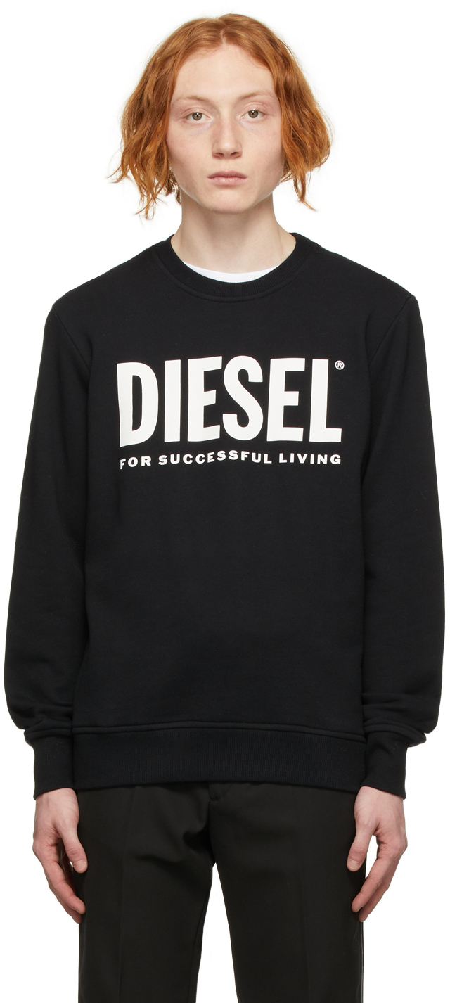 DIESEL BLACK ECOLOGO SWEATER