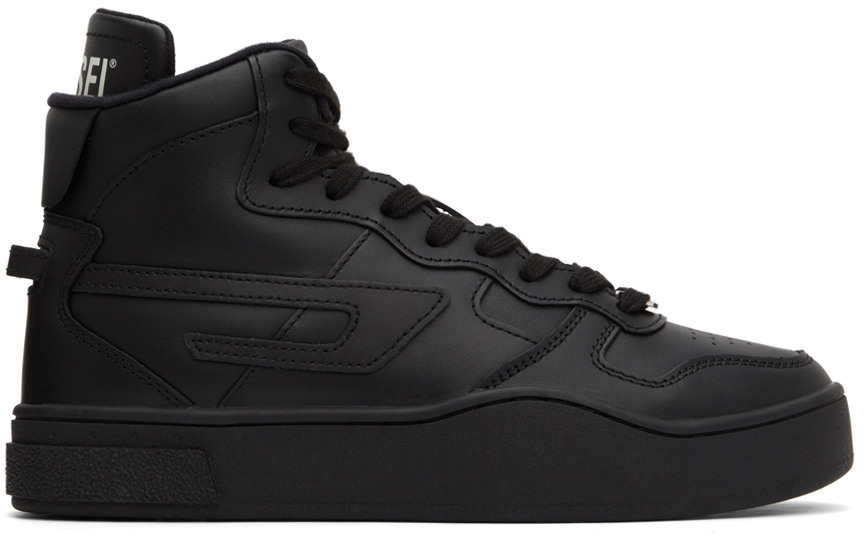 Diesel Branded Heel-counter High-top Sneakers In Black | ModeSens