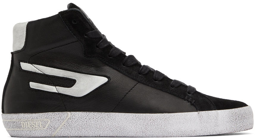 DIESEL BLACK S-LEROJI MID SNEAKERS