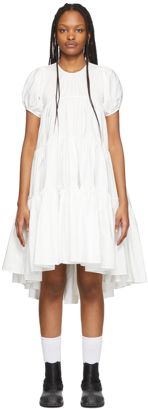 White Esme Dress by Cecilie Bahnsen on Sale