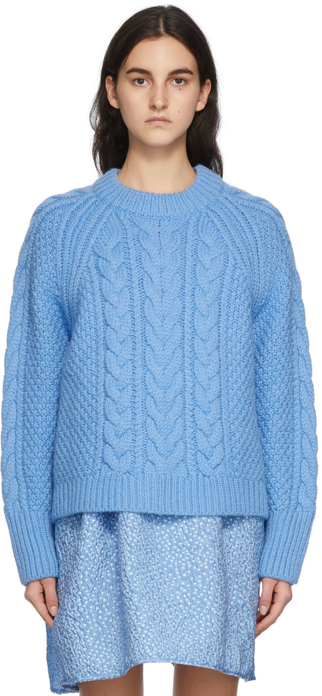 Cecilie Bahnsen Blue Gloria Sweater | Smart Closet